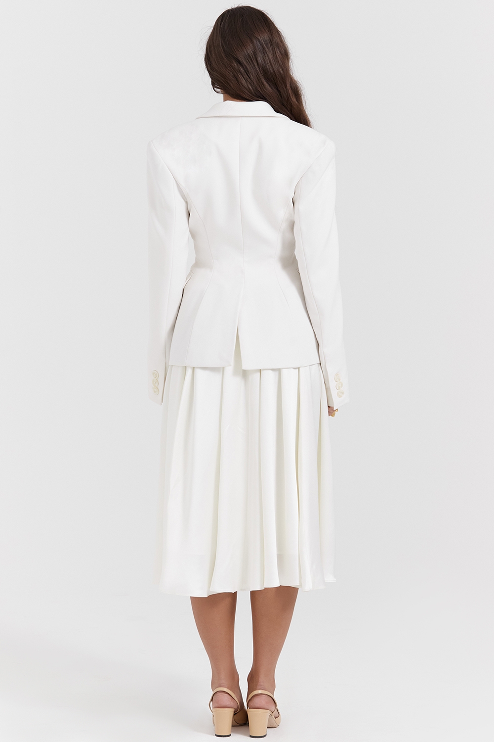 Sariah-Ivory Contour Tailored Blazer