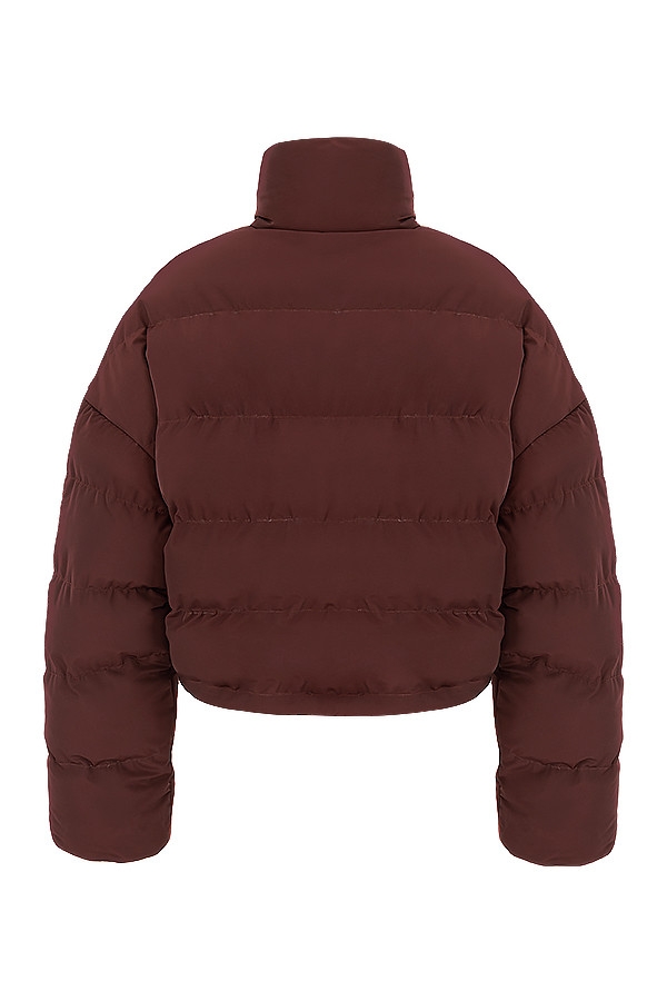 Hero-Chocolate Oversized C Shape Puffer Jacket