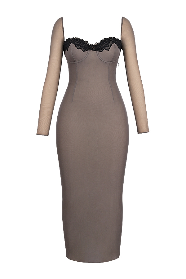 Seraphina-Smoke Corset Dress