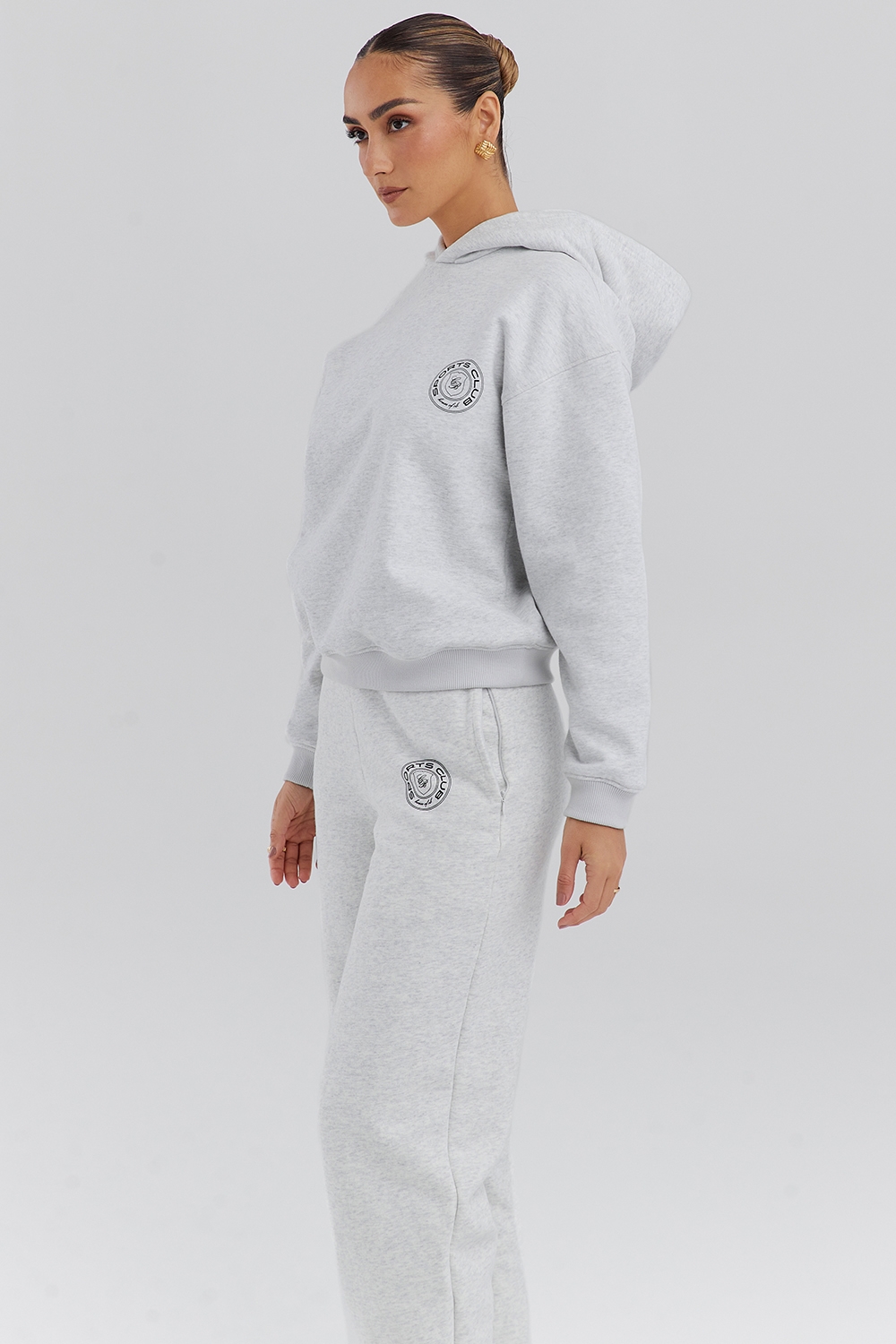 Muse-Light Grey Marl Hoodie