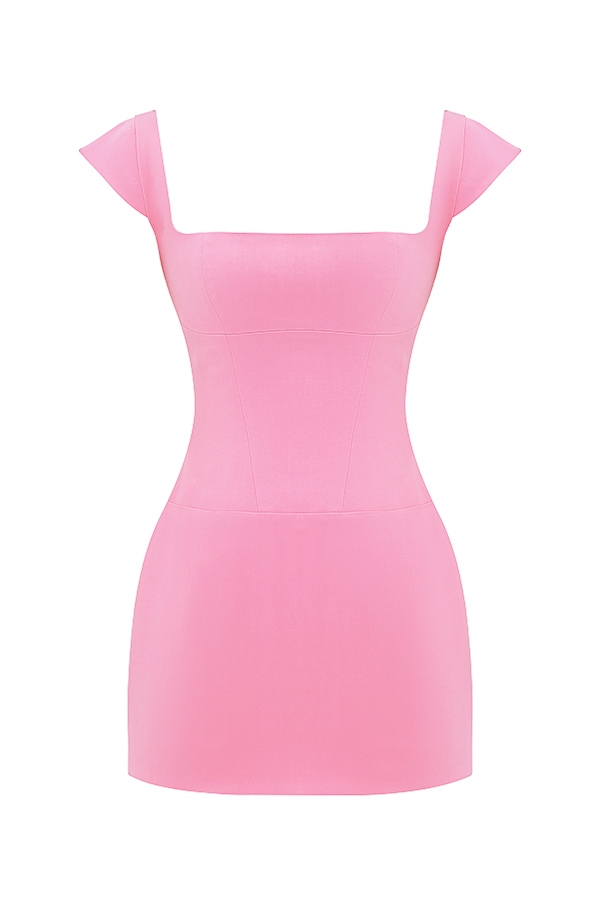 Leonida-French Pink Corset Mini Dress