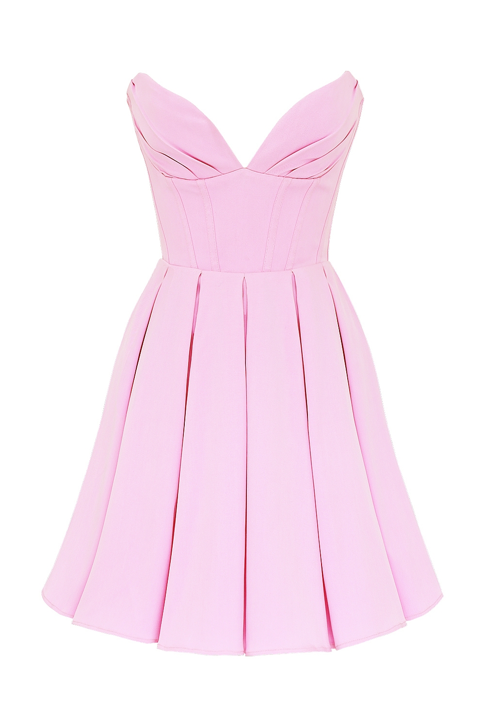 Mar-Cotton Candy Twill Strapless Mini Dress