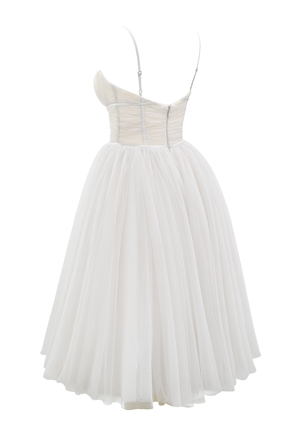 Countess-French Dove Tulle Midi Dress - SALE