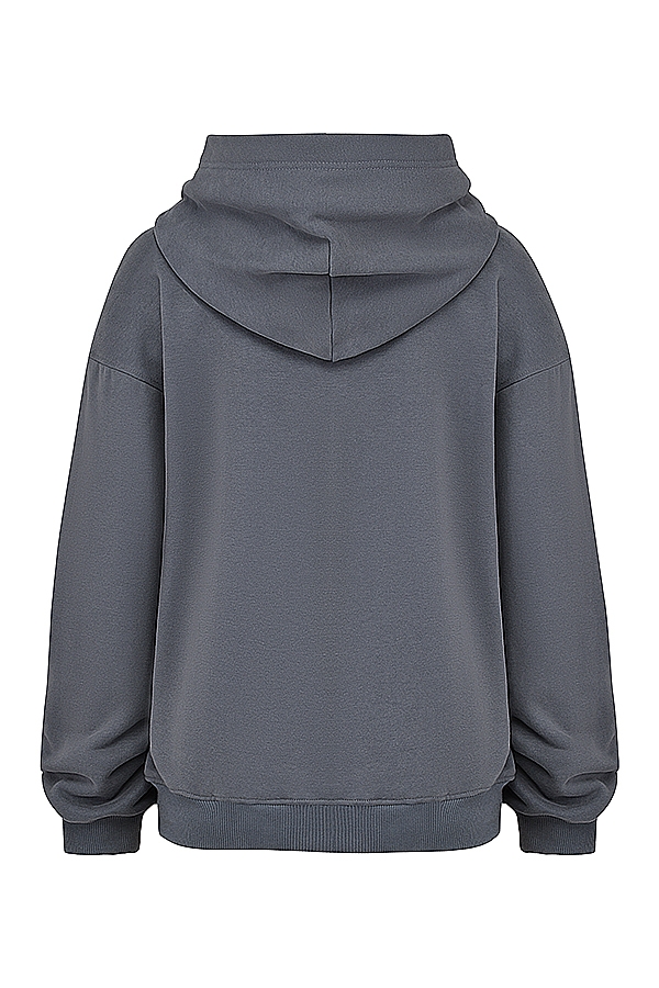 Mirage-Slate Zip Through Hoodie