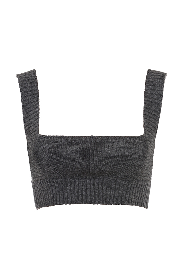 Sia-Charcoal Cashmere Blend Bralette - SALE