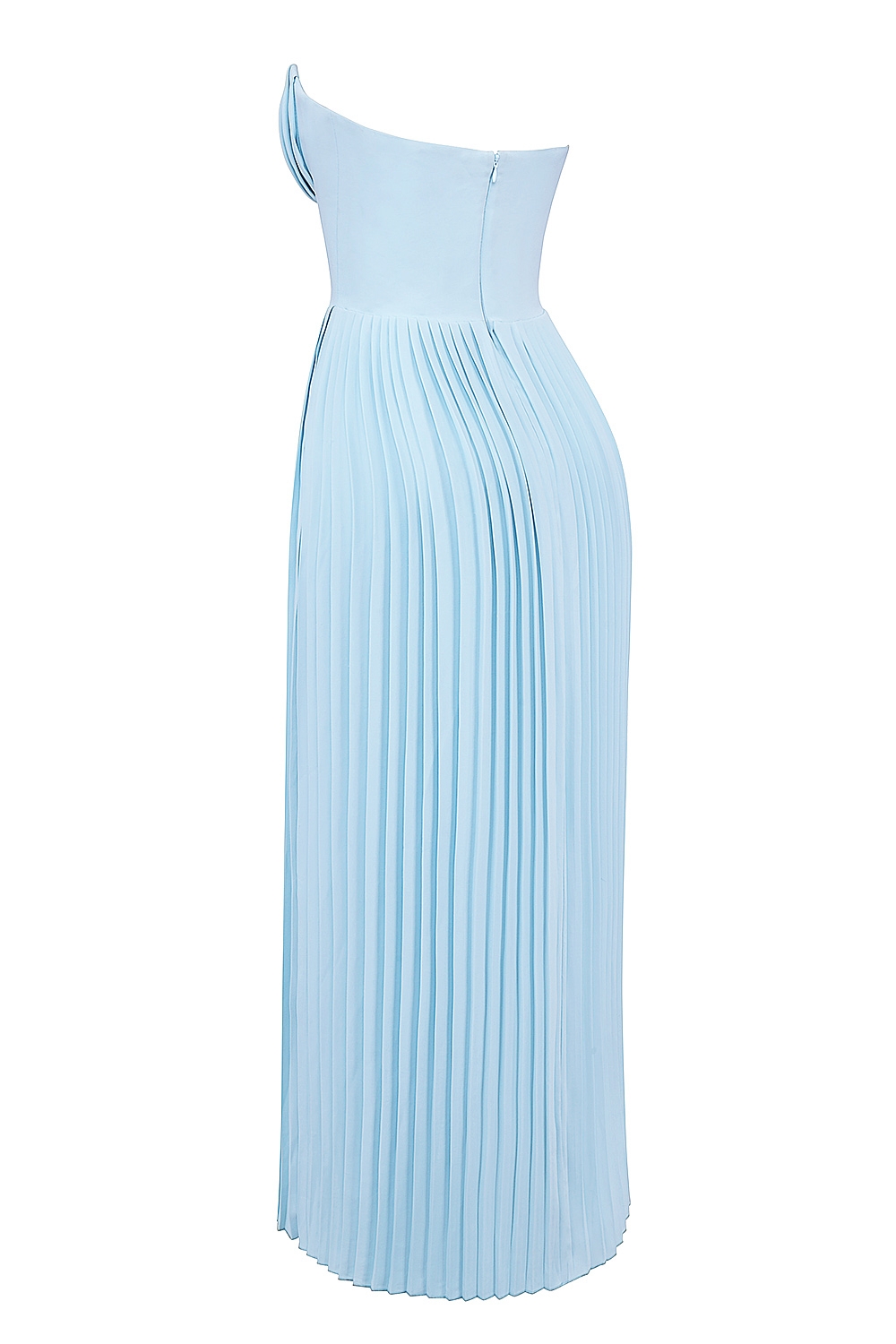 Marcella-Ocean Blue Pleated Maxi Dress