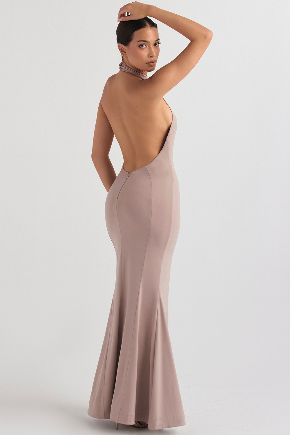 Juliette-Mushroom Halter Gown