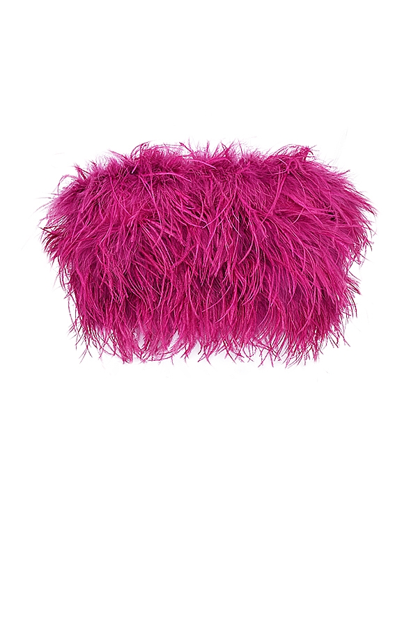 Fenella-Hot Pink Trimmed Bandeau