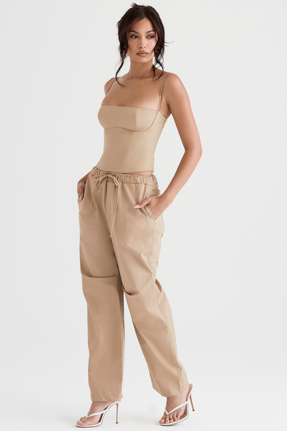 Luna-Camel Cargo Trousers