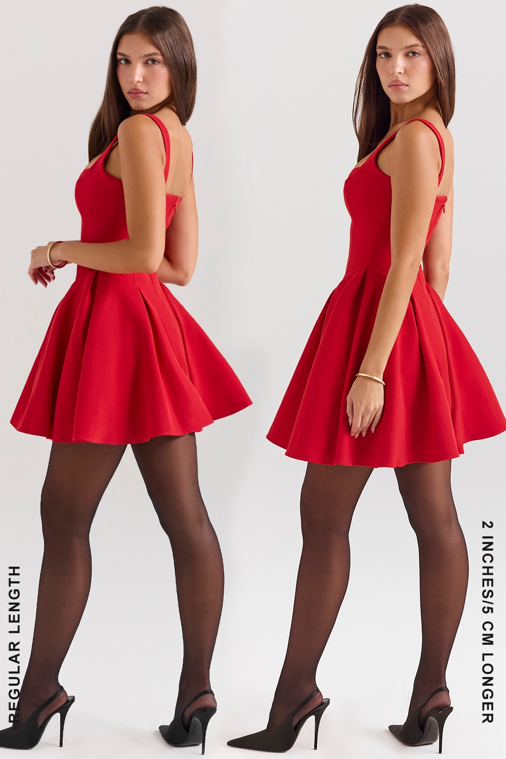 Bunny-Holly Red Crepe Mini Dress