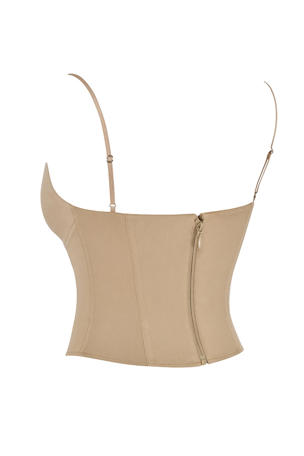 Flavia-Beige Sculpting Corset