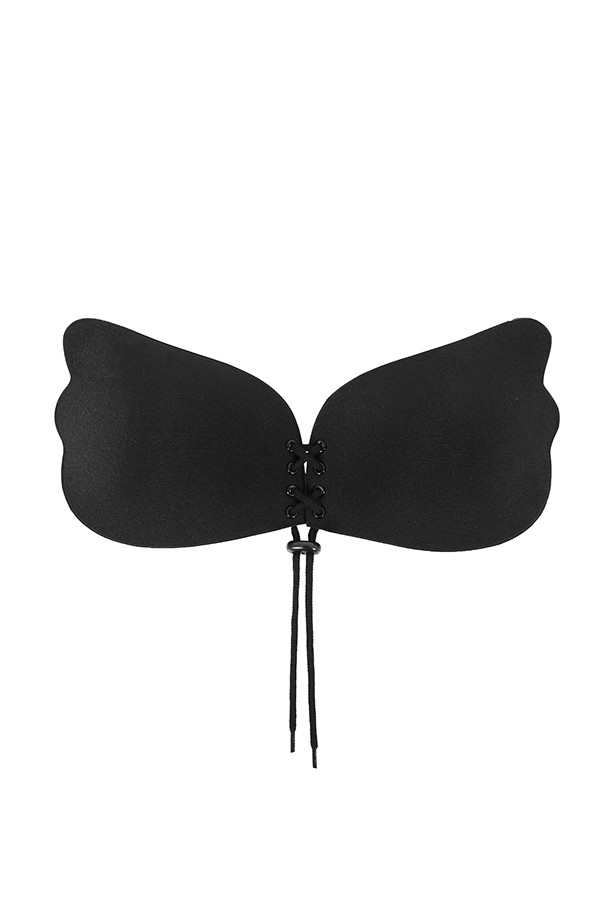 Ultra-Push Up Invisible Bra - Black