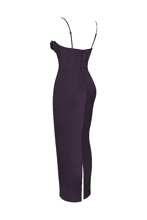 Charmaine-Night Shade Corset Maxi Dress