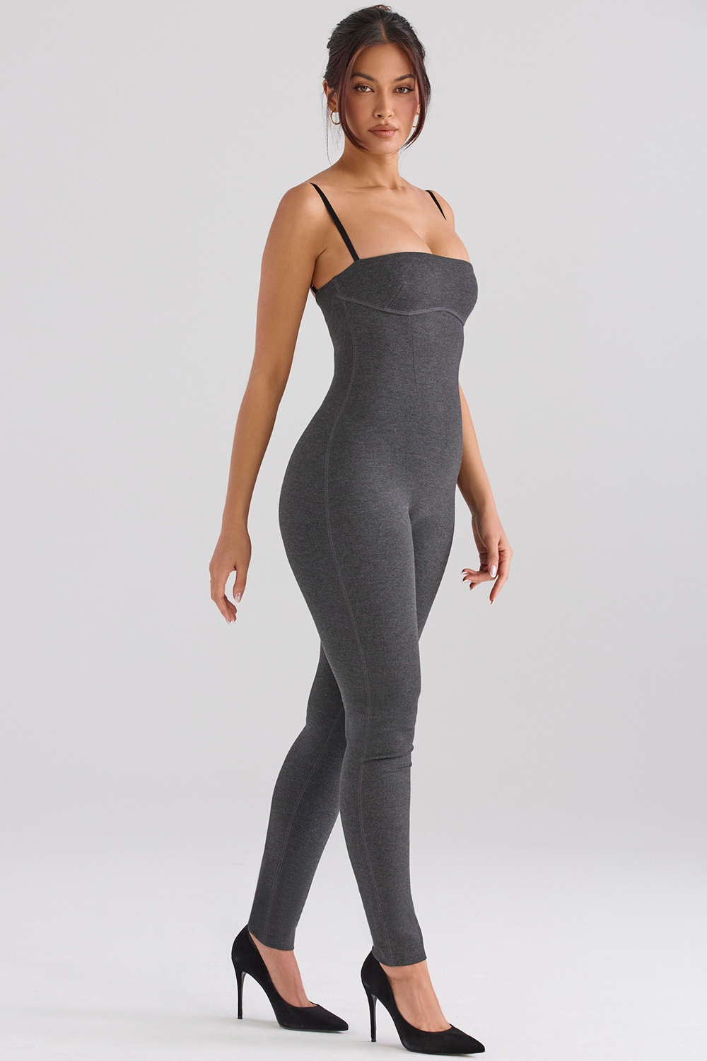 Luisa-Charcoal Loungewear Jumpsuit - SALE