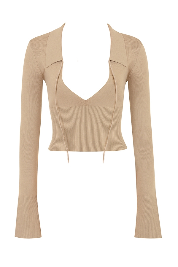 Marianne-Camel Knit Top - SALE