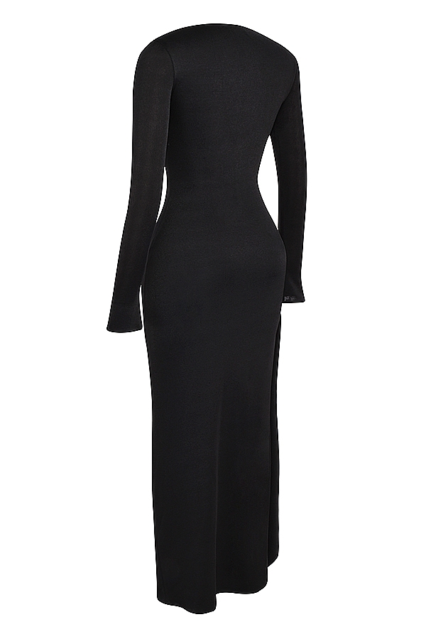Marella-Black Cutout Maxi Dress