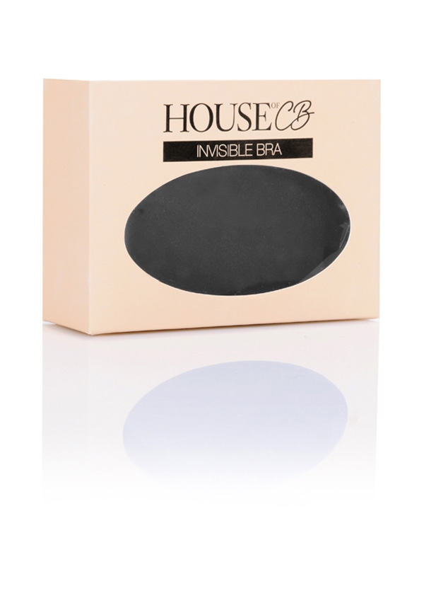 V-Front Fastening Moulded Microfibre  Bra - Black