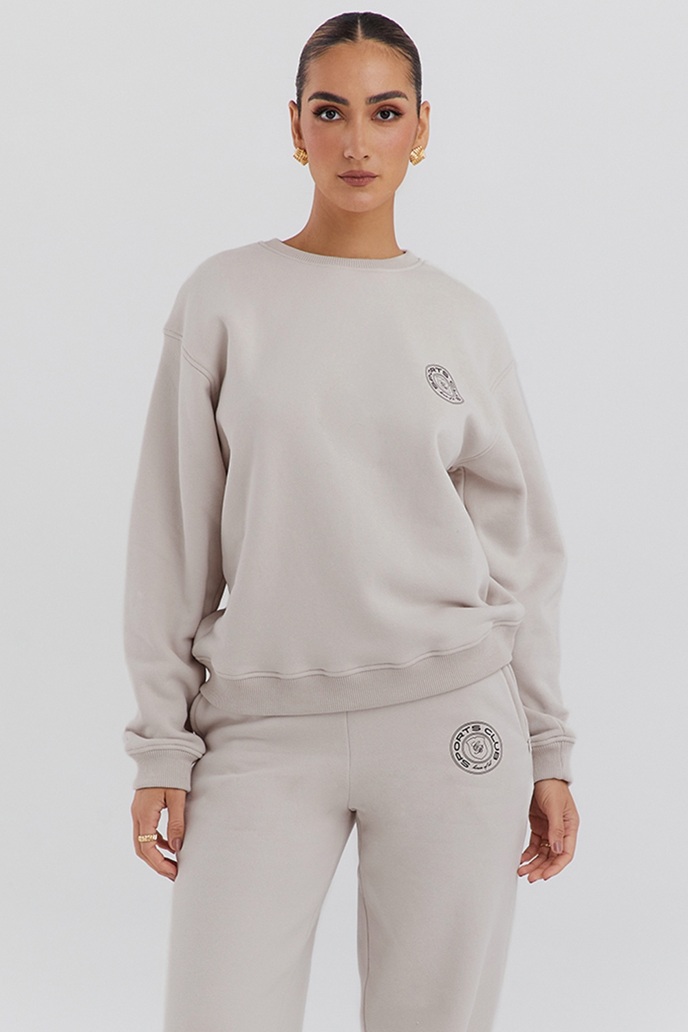Haze-Cloud Crew Neck Sweatshirt