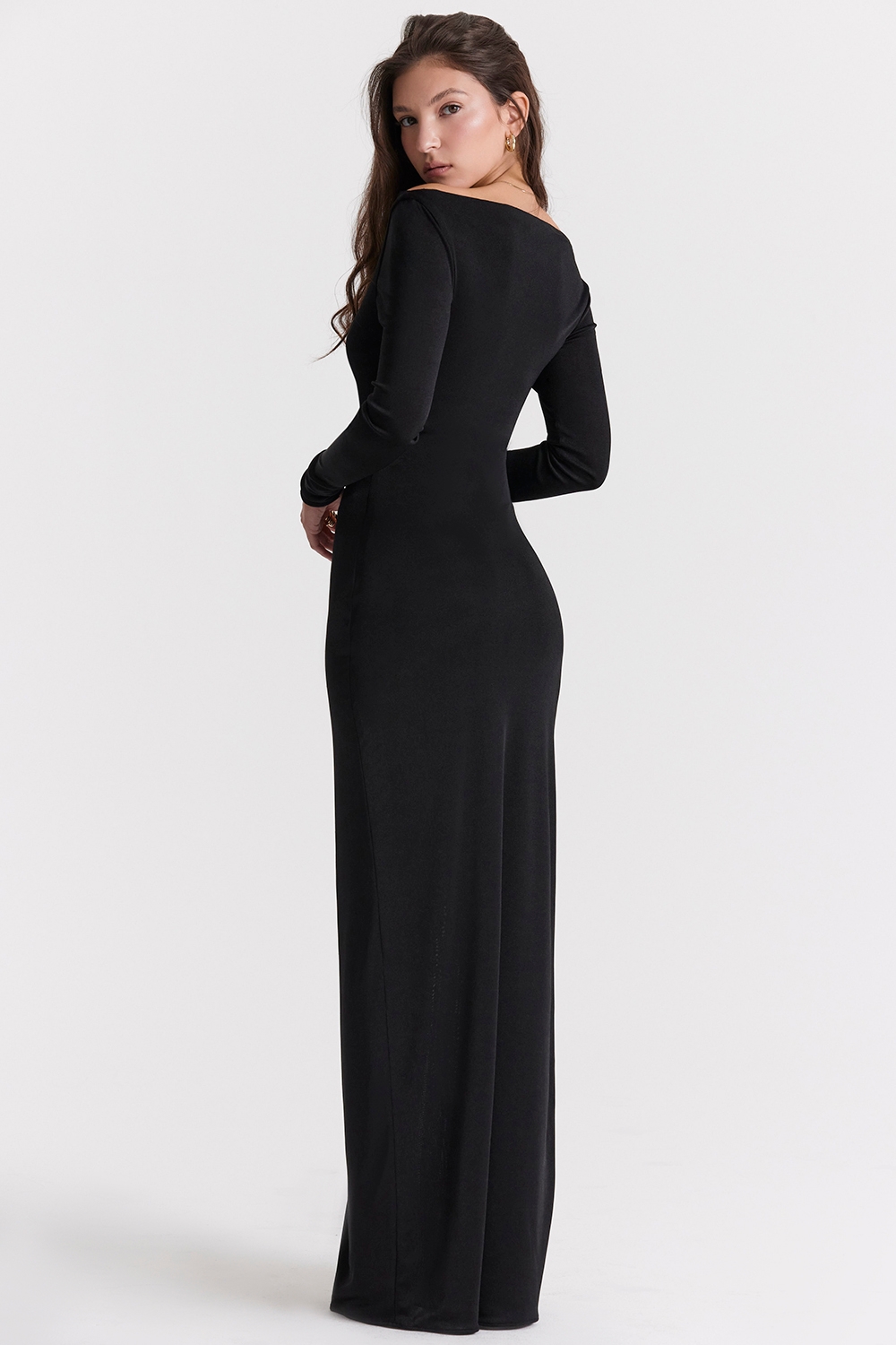 Marella-Black Cutout Maxi Dress