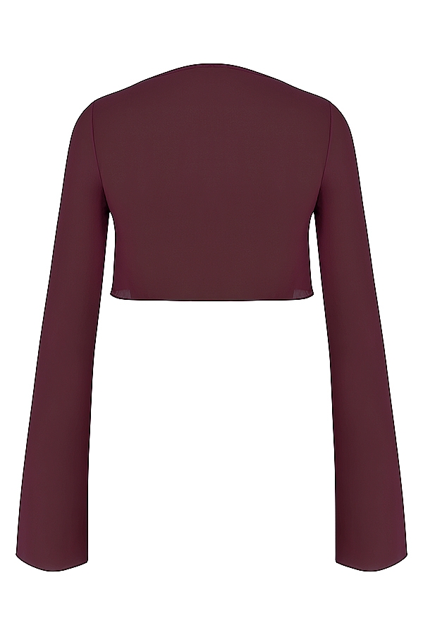 Marseille-Prune Cover Up Top