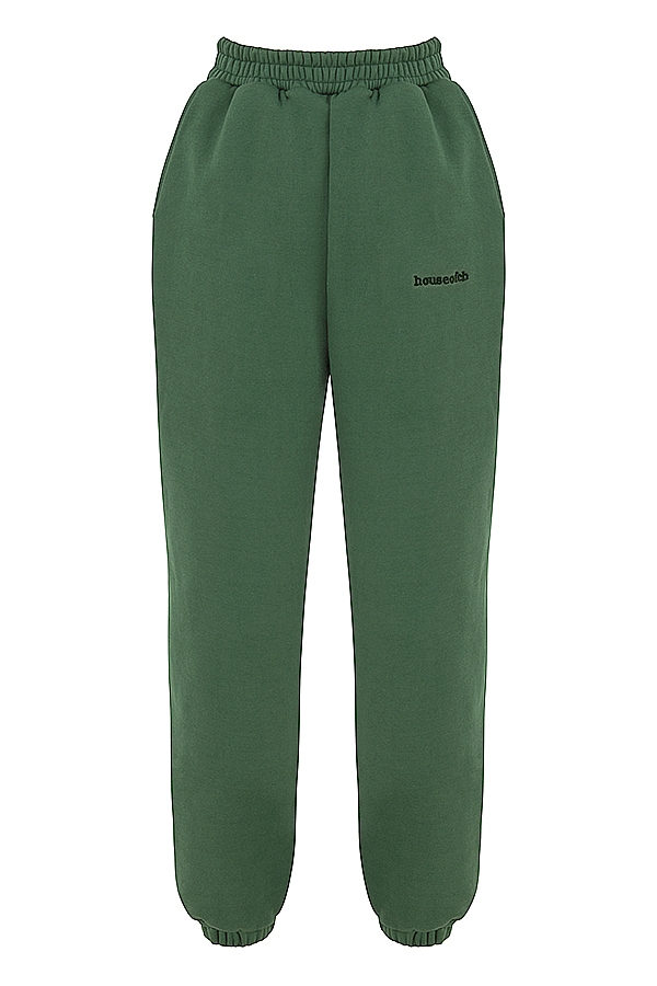 Sky-Moss Fleece Back Jogging Trousers