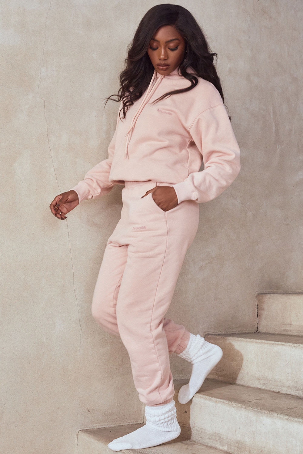 Halo-Blush Oversized Hoodie