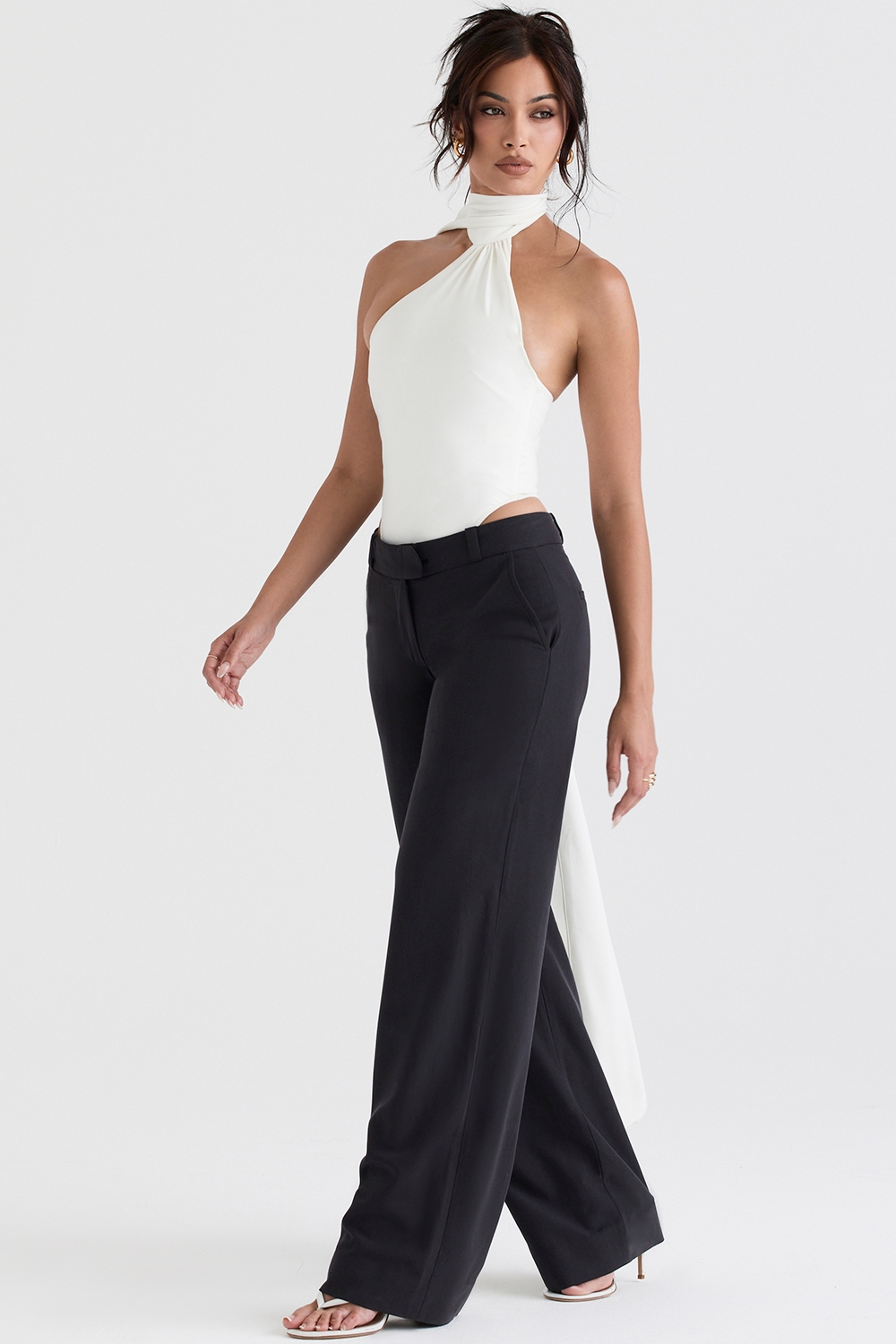 Cameron-Grey Loose Fit Trousers