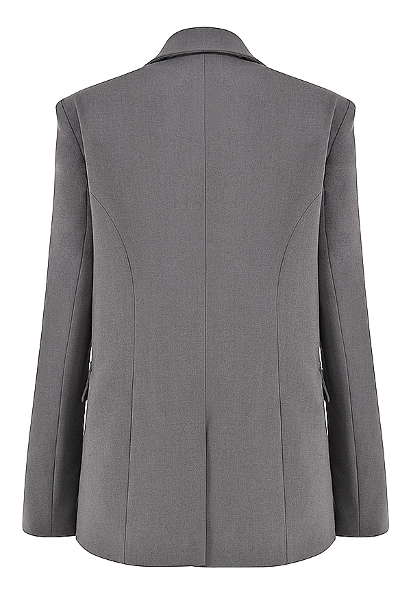 Aline-Dark Grey Oversized Blazer