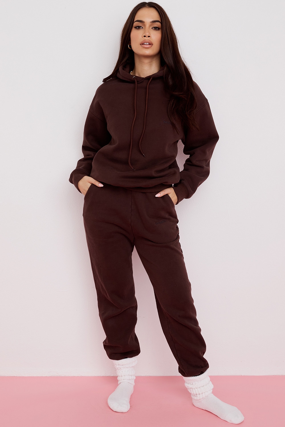 Sky-Chocolate Fleece Back Jogging Trouser
