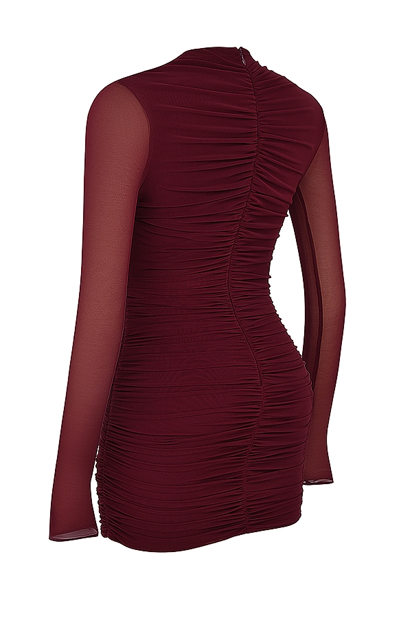 Lucinda-Mulberry Cutout Mini Dress