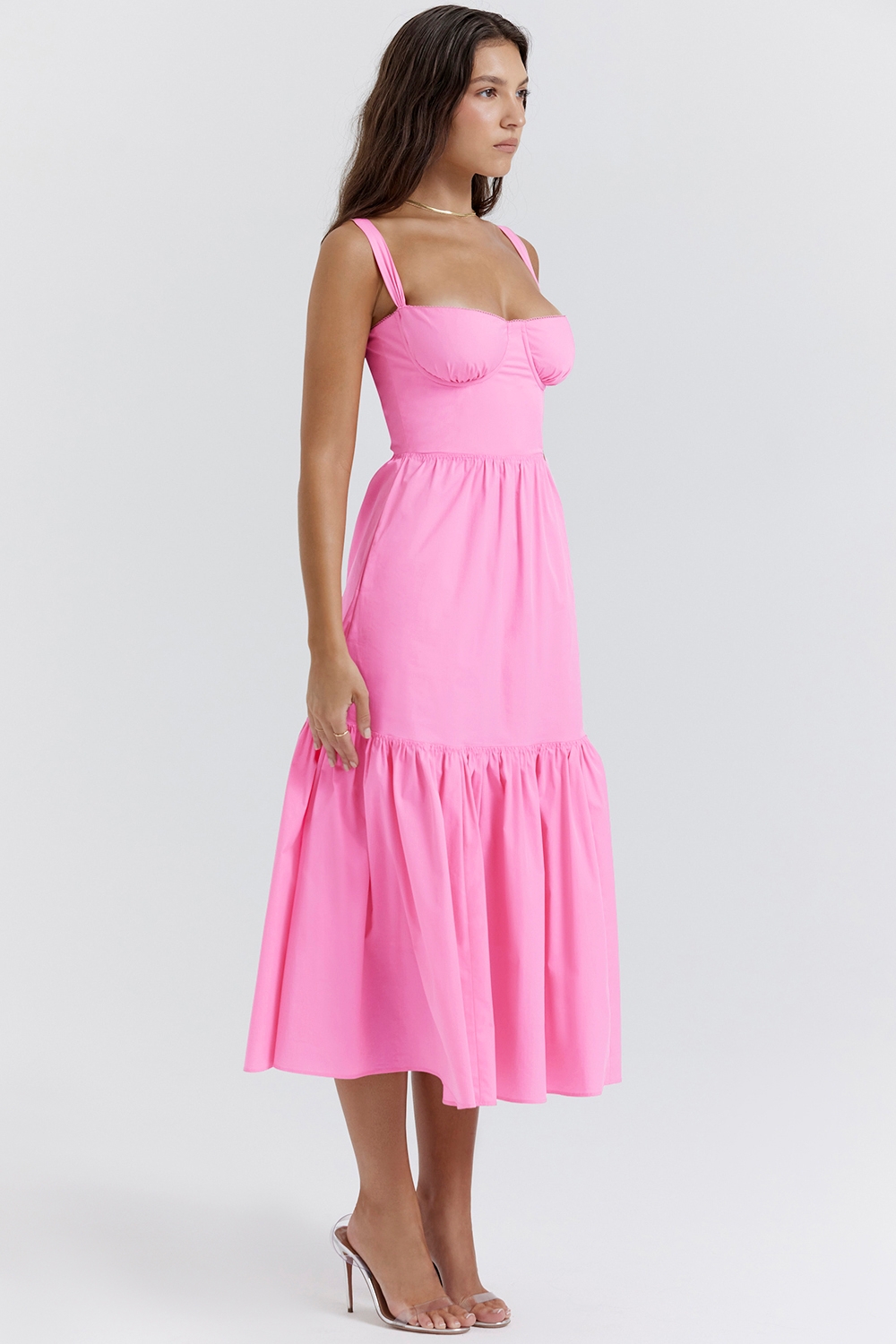 Elia-French Pink Midi Sundress
