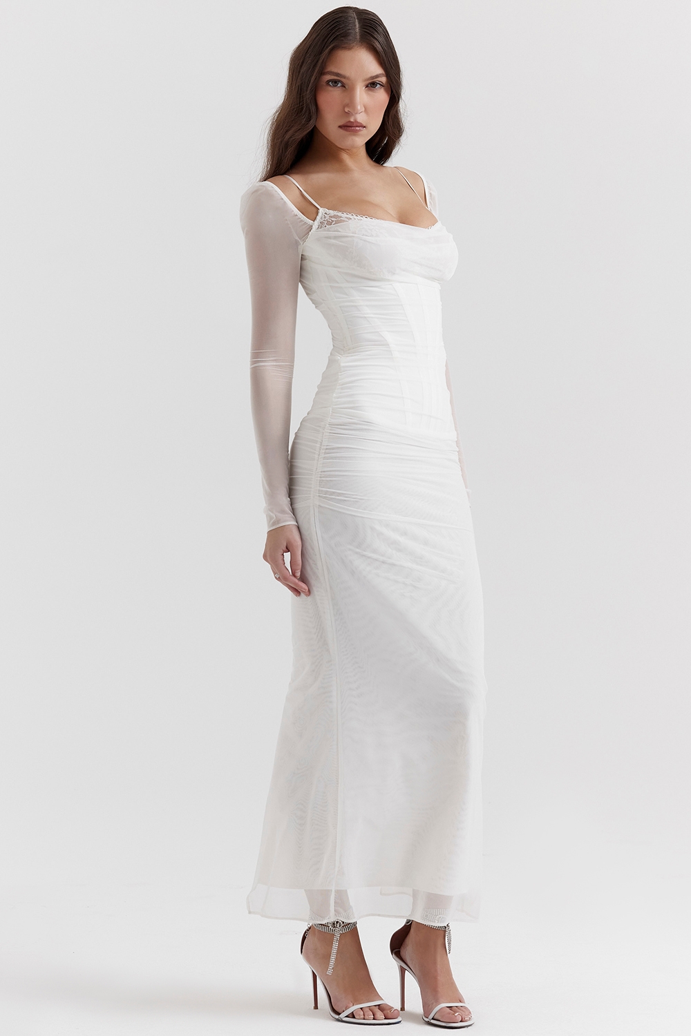 Katarina-White Maxi Dress