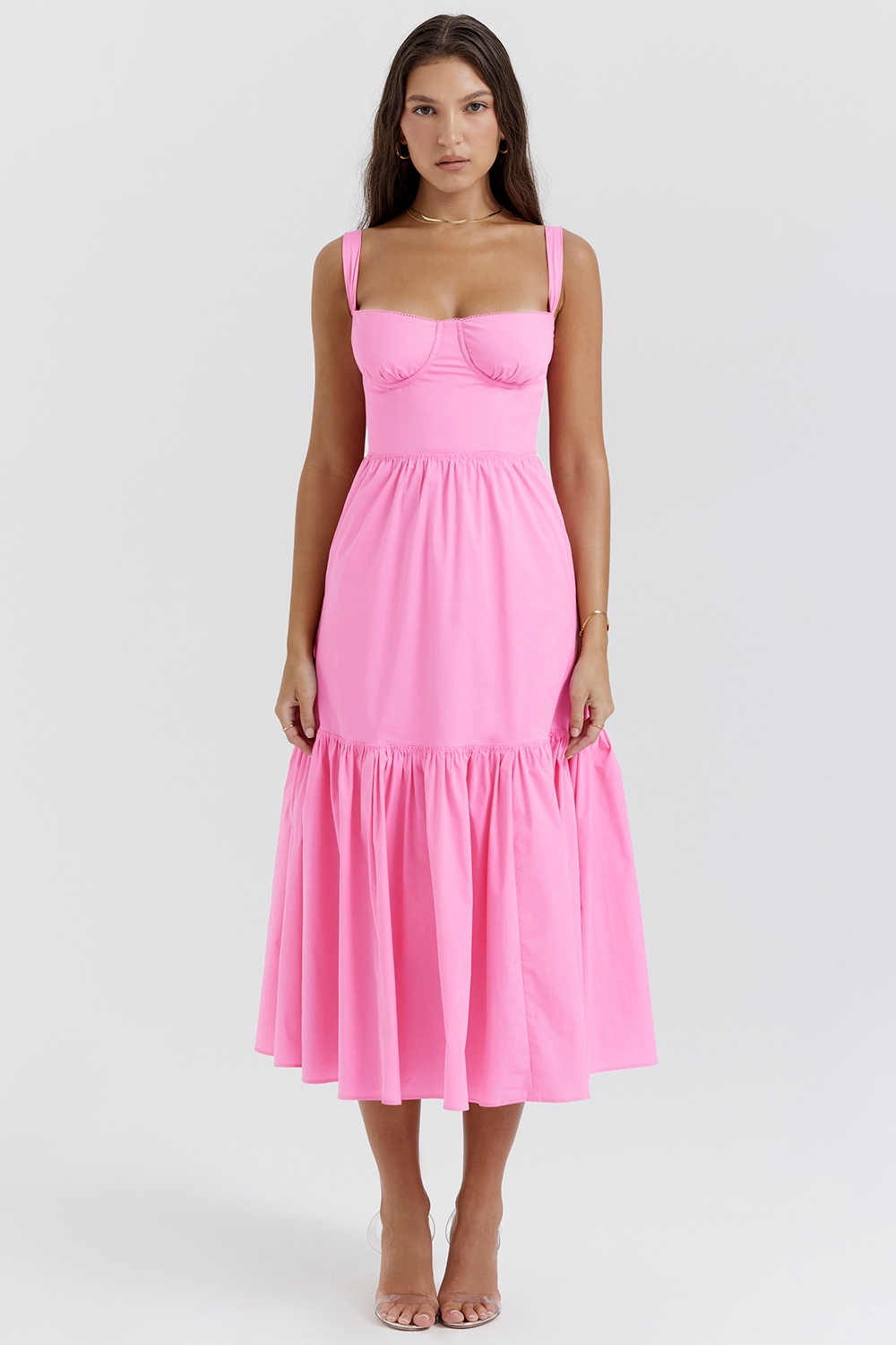 Elia-French Pink Midi Sundress
