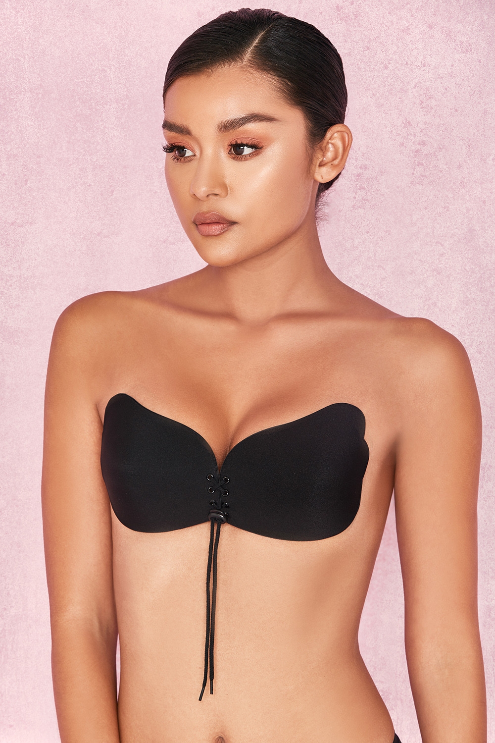 Ultra-Push Up Invisible Bra - Black