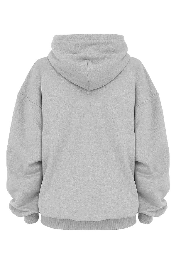 Halo-Grey Oversized Hoodie