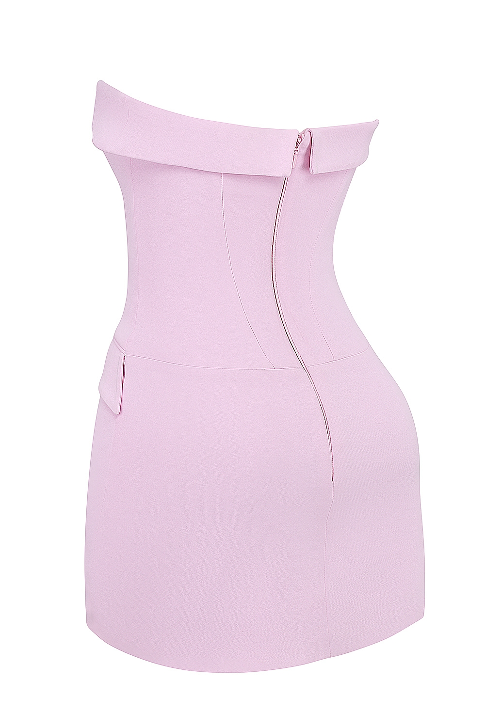 Naia-Cotton Candy Strapless Mini Dress