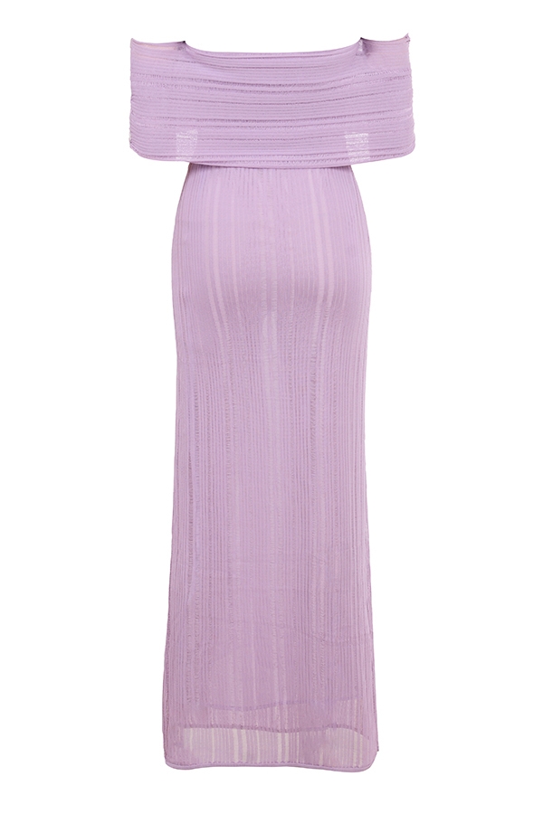 Micah-Orchid Ladder Knit Maxi Dress - SALE