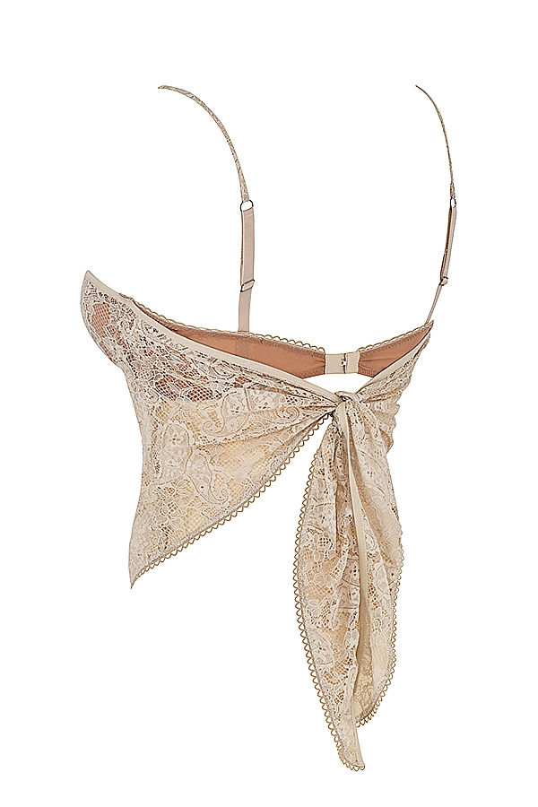 Fernanda-Cream Paisley Lace Top