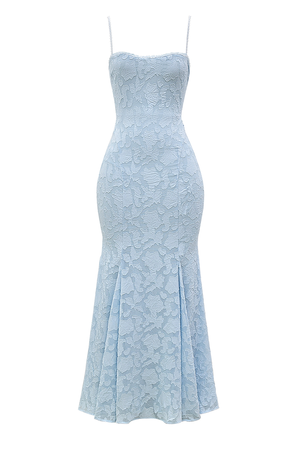 Joan-Bluebell Lace Up Back Maxi Dress