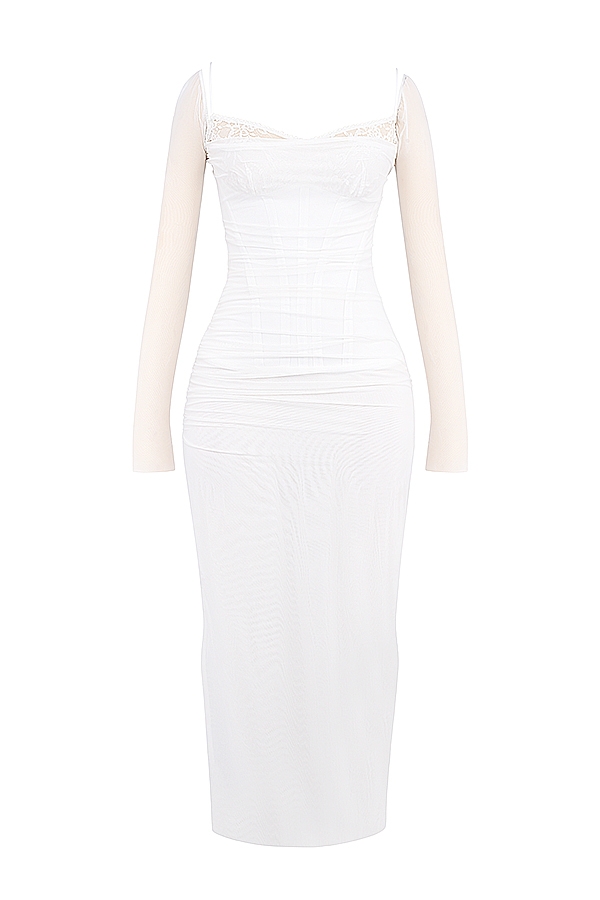 Katarina-White Maxi Dress