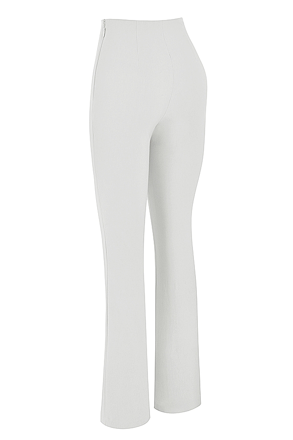 Laurel-Ivory High Waisted Trousers