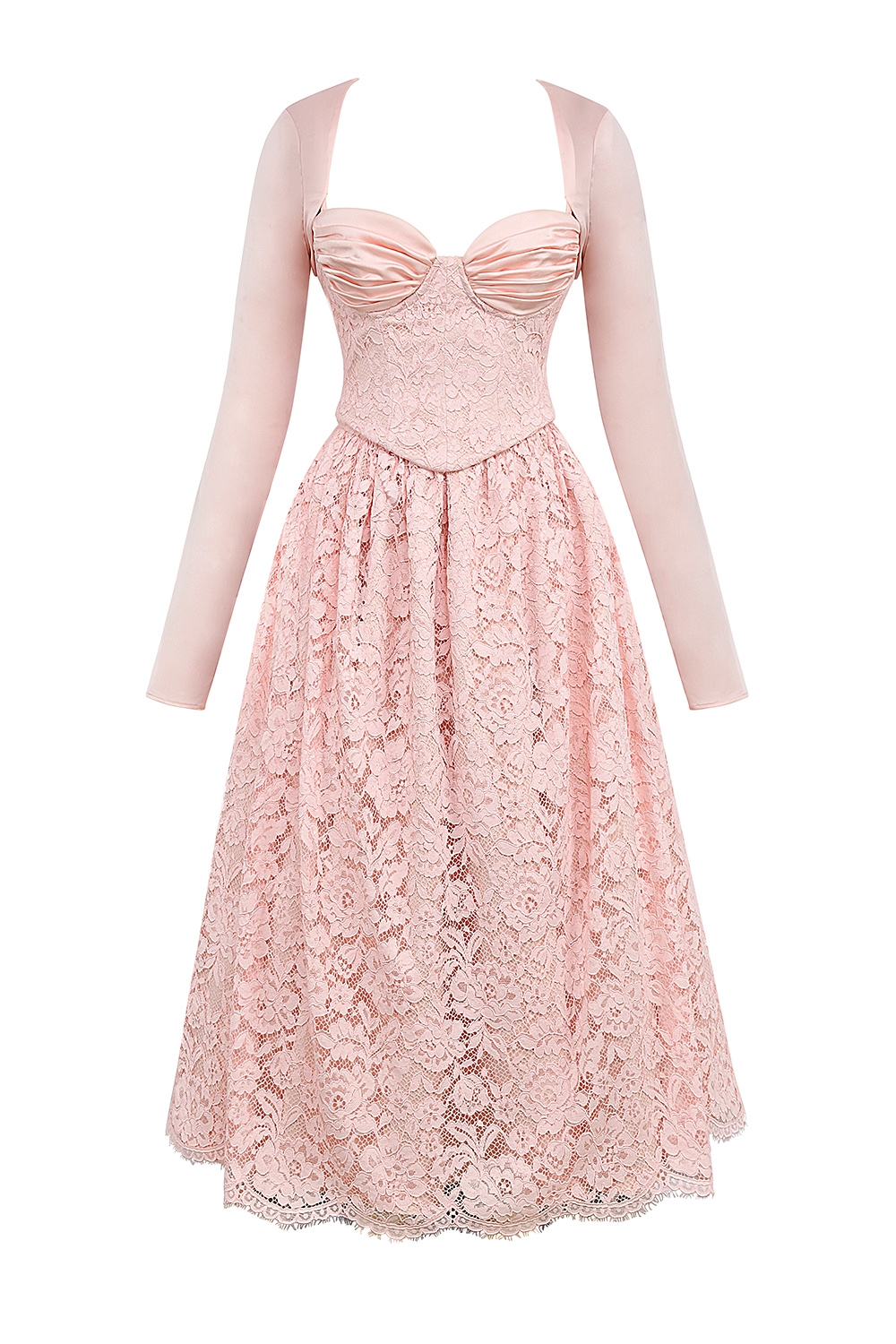 Duchess-Ballerina Pink Lace Corset, Skirt and Bolero - SALE