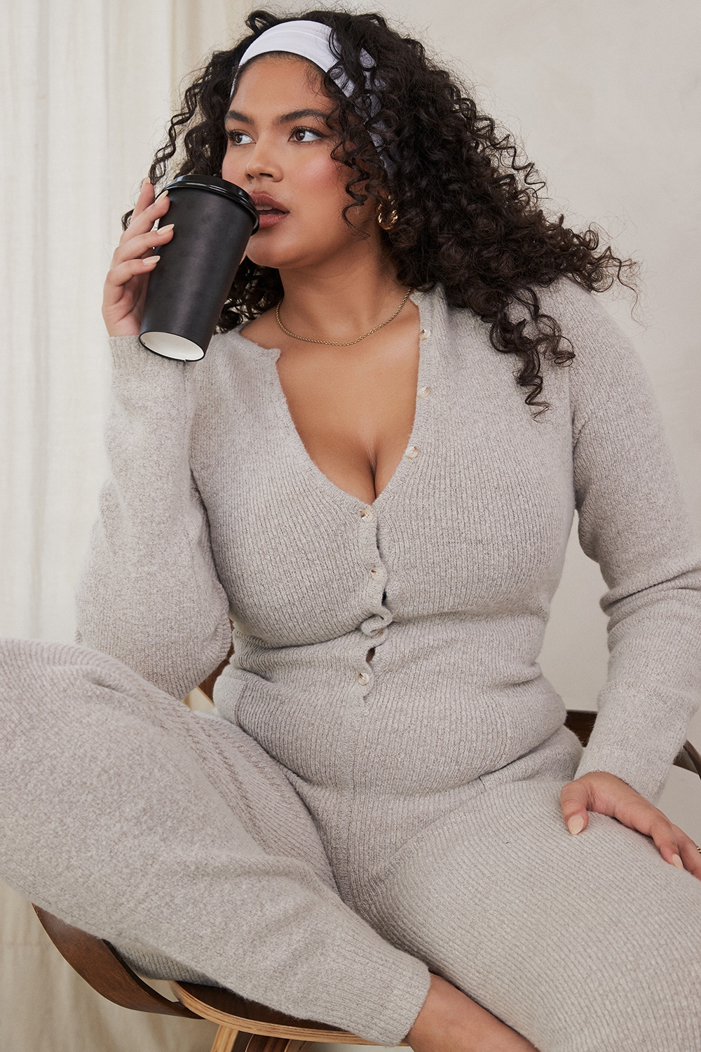 Tiggy-Opal Marl Loungewear Jumpsuit - SALE