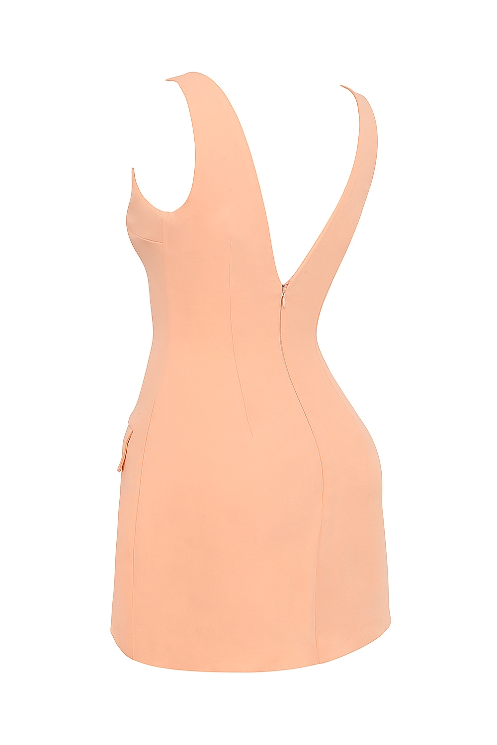 Olympia-Sorbet Plunge Mini Dress