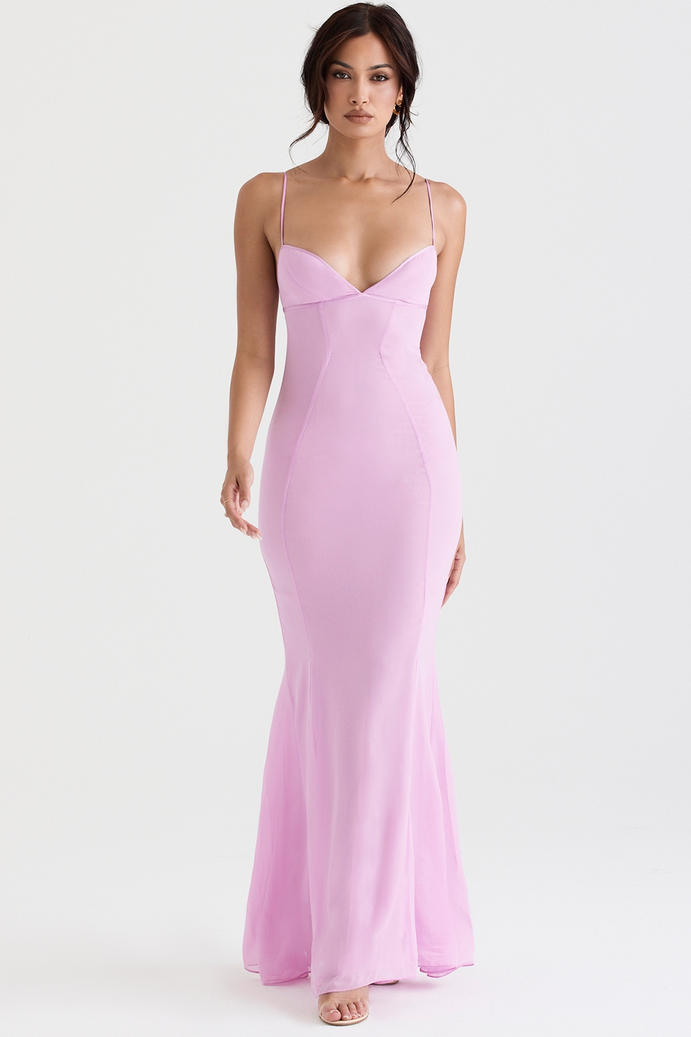 Loren-Pink Maxi Dress