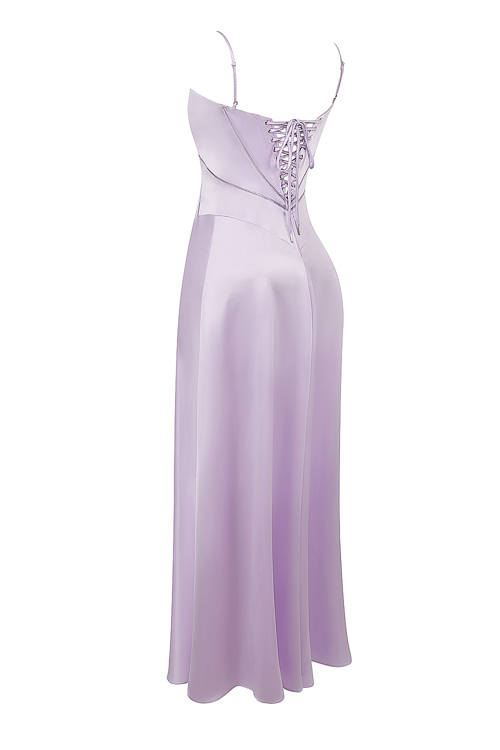 Anabella-Orchid Lace Up Maxi Dress