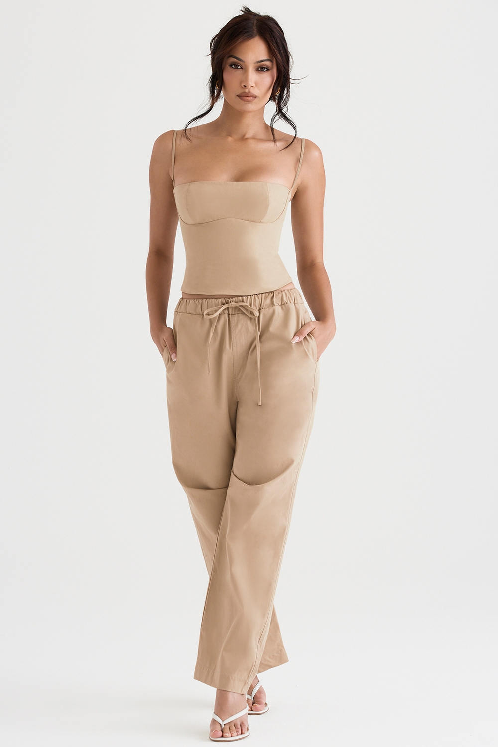 Luna-Camel Cargo Trousers