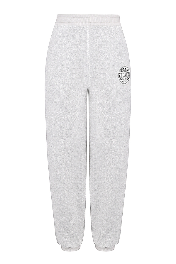 Coast-Light Grey Marl Fleece Back Jogging Trousers