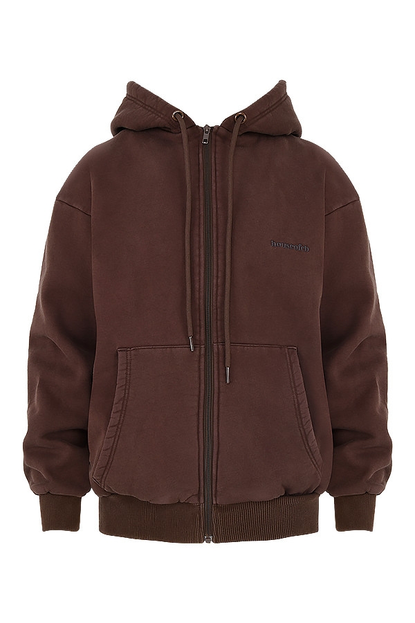 Storm-Chocolate Zip Through Hoodie