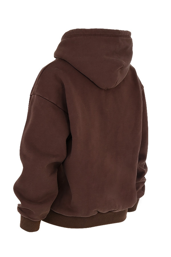 Storm-Chocolate Zip Through Hoodie